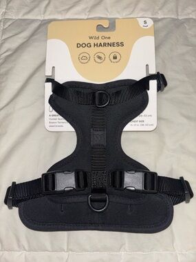 Wild One Black Dog Harness - Small